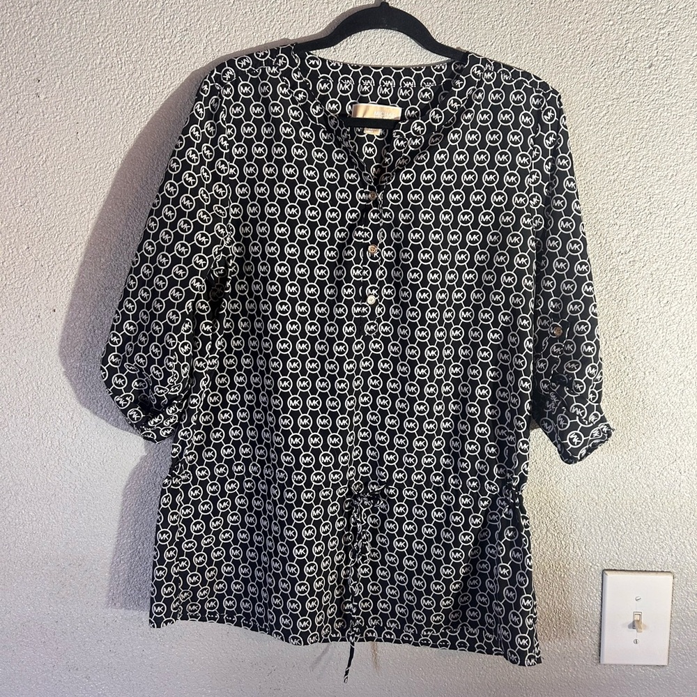 Michael Kors tie waist tunic size large